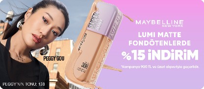 Lumi Matte fondötenlerde  900 TL'ye %15 indirim