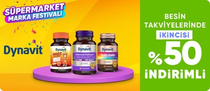 Dynavit Besin Takviyelerinde 2. Ürüne %50 İndirim