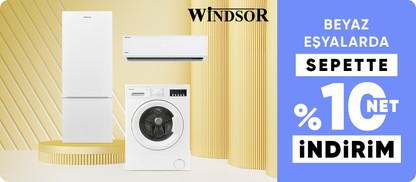 Windsor Beyaz Eşyalarda Sepette %10 Net İndirim!