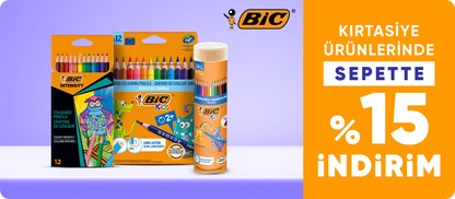 Bic Markalı Ürünlerde Sepette %15 İndirim