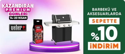 Weber Türkiye Satıcılı Barbekü ve Aksesuarlarda Sepette Net %10 indirim