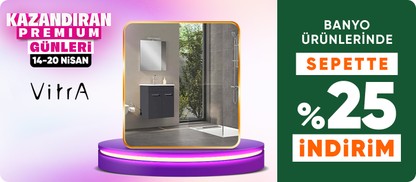 VitrA Mağazasında Ürünlerde Sepette %25 İndirim
