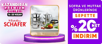 Schafer Ürünlerinde Sepette %20 net İndirim