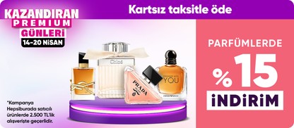 Parfümlerde %15 indirim