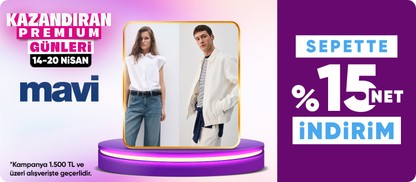 sepette %15 net indirim