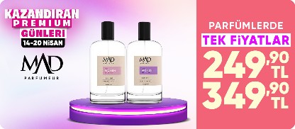 Parfümlerde tek fiyatlar  249,90 TL 349,90 TL 