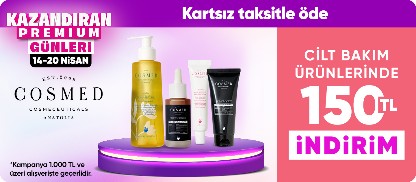 Cilt bakım ürünlerinde 150 TL indirim*