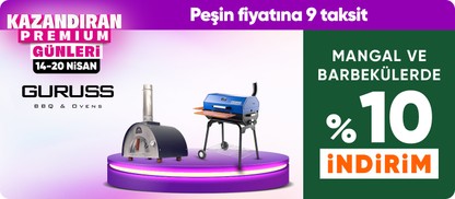 Guruss Markalı Mangal ve Barbekülerde %10 İndirim Fırsatı