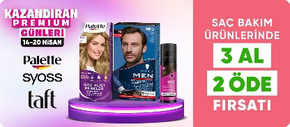 Palette, Syoss, Taft Ürünlerinde 3 al 2 öde