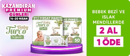 Baby Turco Bebek Bezi ve Islak Mendillerde 2 Al 1 Öde