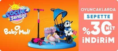 Babymall Oyuncaklarda Sepette Net %30 İndirim