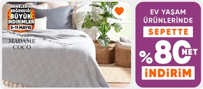 Madame Coco ürünlerinde Sepette %80 net indirim