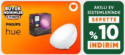 Philips Hue Akıllı Ev Sistemleri Ürünlerinde Sepette %10 İndirim
