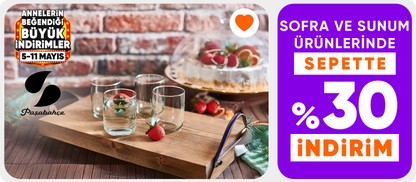 Paşabahçe Ürünlerinde Sepette %30 İndirim