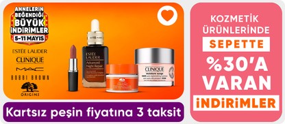 Kozmetik ürünlerinde sepette %30'ye varan indirimler