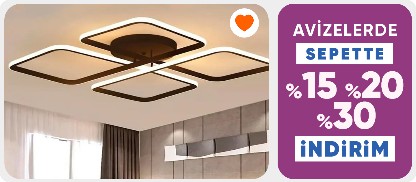 Avizelerde Sepette %15-%20-%30 İndirim