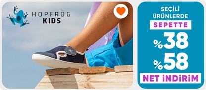 Hopfrög Kids Seçili ürünlerde sepette %38-%58 net indirim