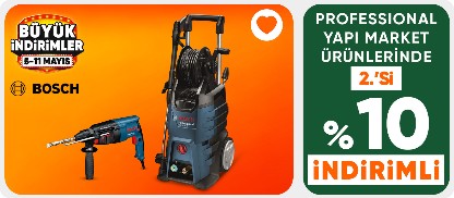 Bosch Professional Ürünlerinden 2. Ürüne %10 İndirim