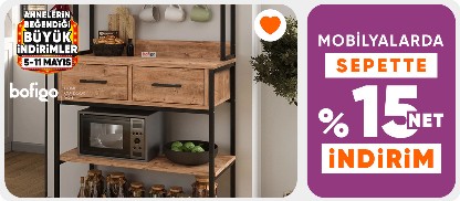 Bofigo mobilyalarda Sepette %20 net indirim