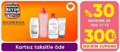 Bakım ürünlerinde  %30 indirime ek  900 TL'ye 300 TL anında indirim