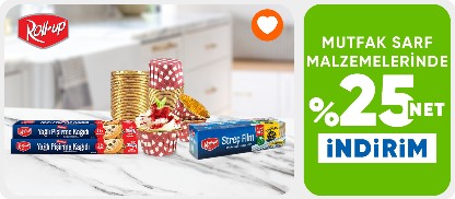 Roll-Up Markalı Ürünlerde Net %25 İndirim