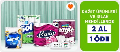  Kağıt Ürünlerinde 2 al 1 öde
