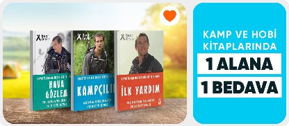 Kamp ve hobi kitaplarında 1 alana 1 bedava