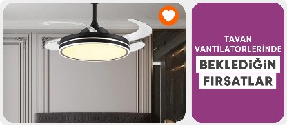 Tavan Vantilatörlerinde Özel Fiyatlar