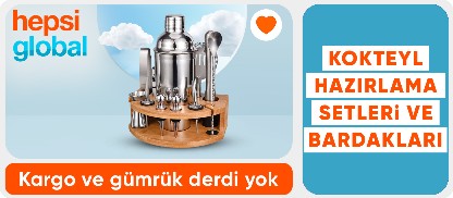 Kokteyl hazırlama setleri ve  bardakları 