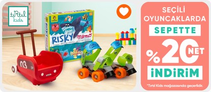 Tırtıl Kids Mağazasında Seçili Oyuncaklarda Sepette Net %20 İndirim