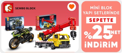Sembo Block Oyuncak Blok Yapı Setlerinde Sepette Net %20 İndirim