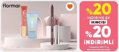 600 TL'ye %20 indirime ek  2.'si %20 indirimli