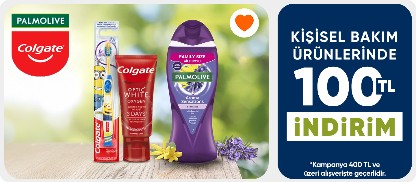 Colgate & Palmolive kişisel bakım ürünlerinde 400 TL'ye 100 TL İndirim