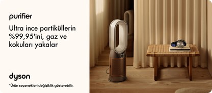 Dyson purifier  Ultra ince partiküllerin %99,95'ini  gaz ve kokuları yakalar
