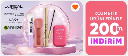Kozmetik ürünlerinde  1.000 TL'ye 200 TL indirim