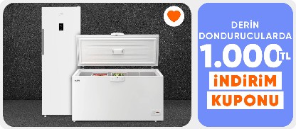 Derin dondurucularda 1000TL kupon fırsatı