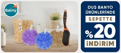 Balmy Duş Banyo Ürünlerinde Sepette %20 İndirim