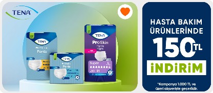 Tena Markalı Ürünlerde 1000 TL'ye 150 TL İndirim