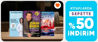 Kitaplarda  sepette %50 indirim
