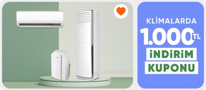 Klimalarda 1.000 TL Kupon Fırsatı