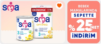 SMA Bebek Mamalarında Sepette Net %25 İndirim