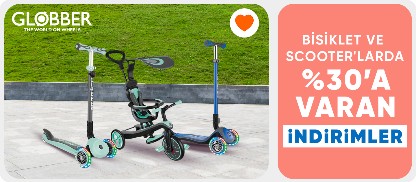 Globber Bisiklet ve Scooterlarda %30'a varan İndirim!