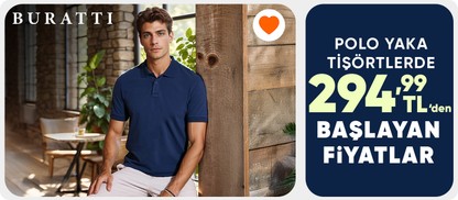 Polo yaka tişörtlerde  294,99 TL’den başlayan fiyatlar
