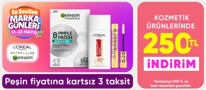 Kozmetik ürünlerinde 250 TL indirim