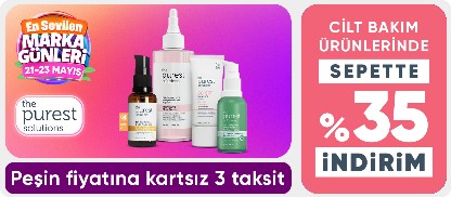 Cilt bakım ürünlerinde sepette %35 indirim