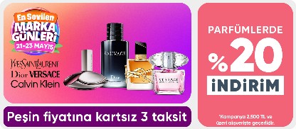 Parfümlerde  %20 indirim