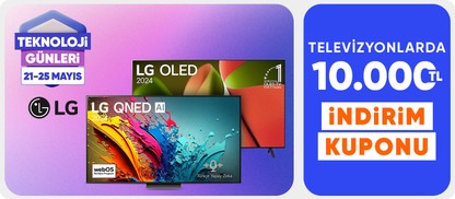 LG Televizyonlarda 10.000 TL Kupon Fırsatı