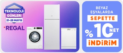 Beyaz eşyalarda  sepette %10 net indirim