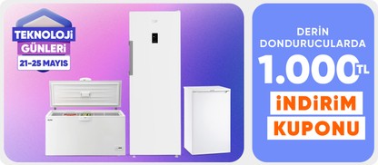 Derin dondurucularda  1.000 TL indirim kuponu 