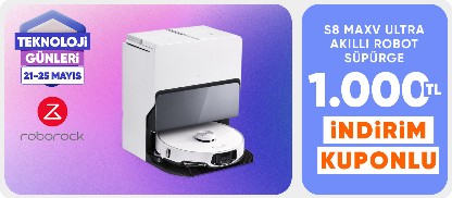 Roborock S8 Maxv Ultra Akıllı Robot Süpürgede 1.000 TL Kupon Fırsatı ve 9 Taksit